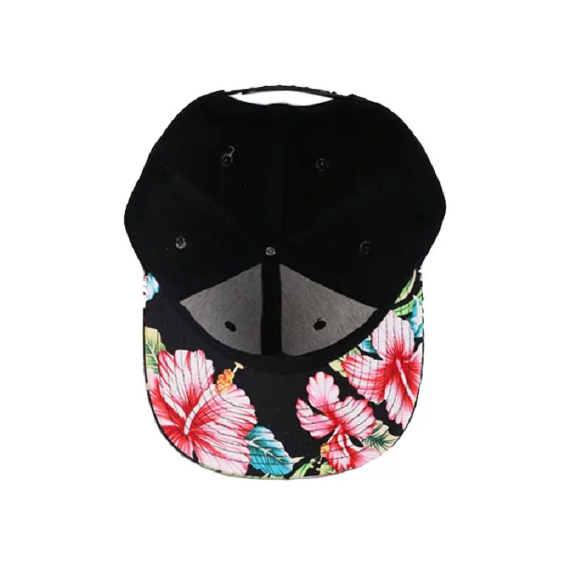 Hauska OEM 100% polyesterin alusbrim -kirjonta Trooppinen tulostus 2 sävyn snapback -korkki