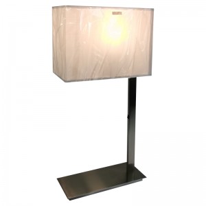 Harjattunikkeli yksinkertainen tyylinen pöytävalaisin, jossa on/off rokkarikytkin huoneessa