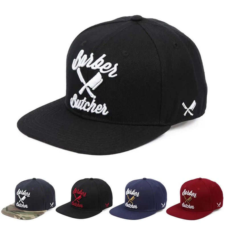 Korkealaatuinen 6 paneeli 3D -brodeerattu logo Mens Gorras Vintage Cap Custom Snapback Caps
