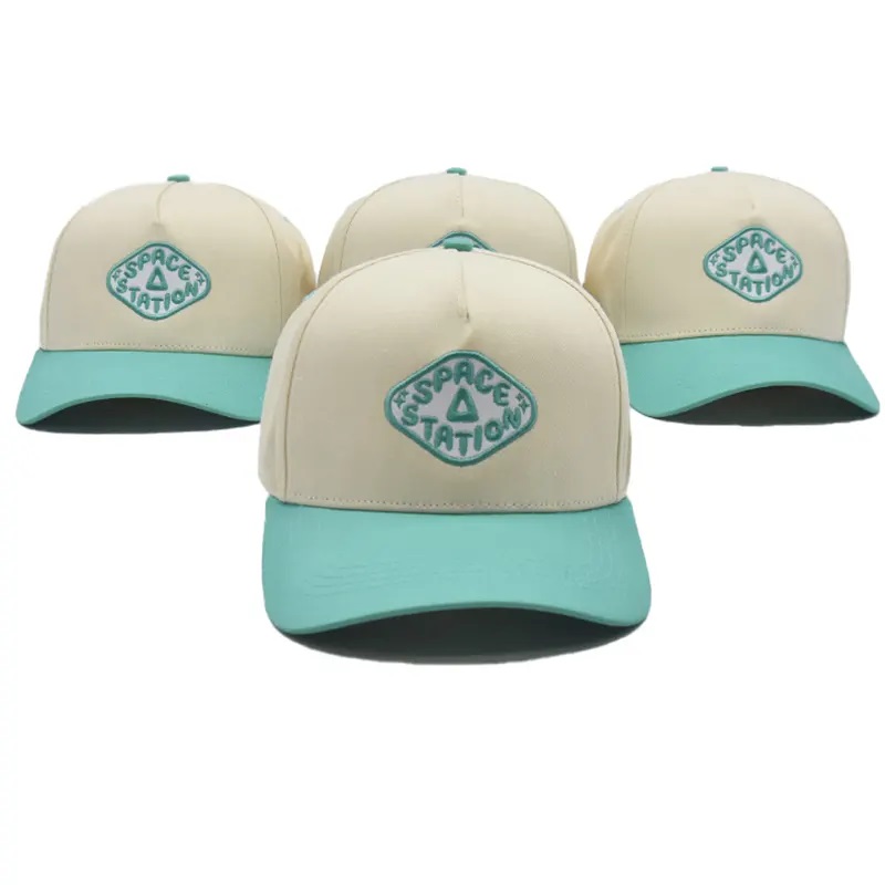 Räätälöity tukkumyynti 5/6 Paneelin jäsennelty baseball Cap Hat Custom Brodeery Logo Baseball Cap