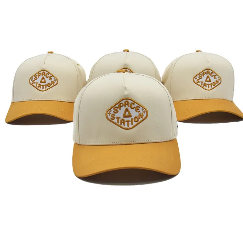 Räätälöity tukkumyynti 5/6 Paneelin jäsennelty baseball Cap Hat Custom Brodeery Logo Baseball Cap