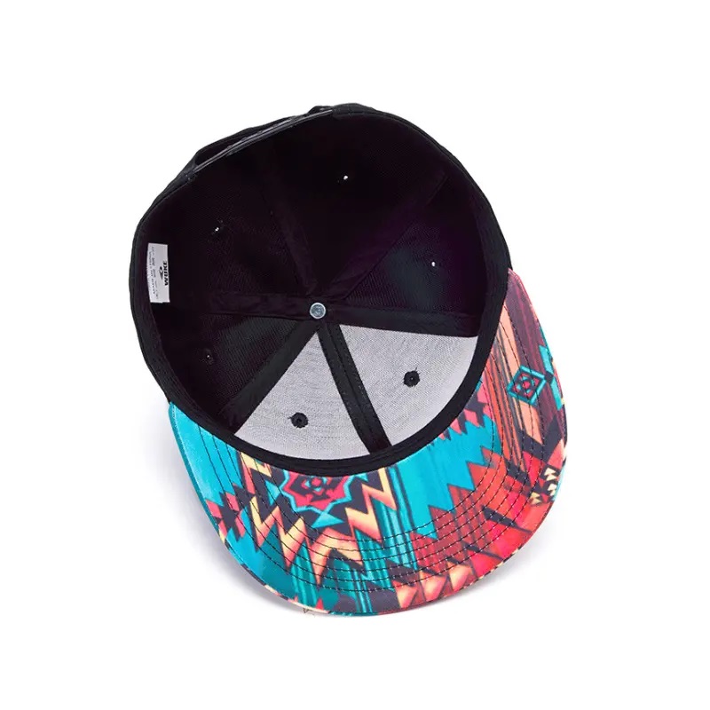 3D Printing Snap Back Fitted Frim Hat Street Dance Hip Printing Flat Bill Havaijin Hatut suunnittelevat oman Snapback Cap/hat