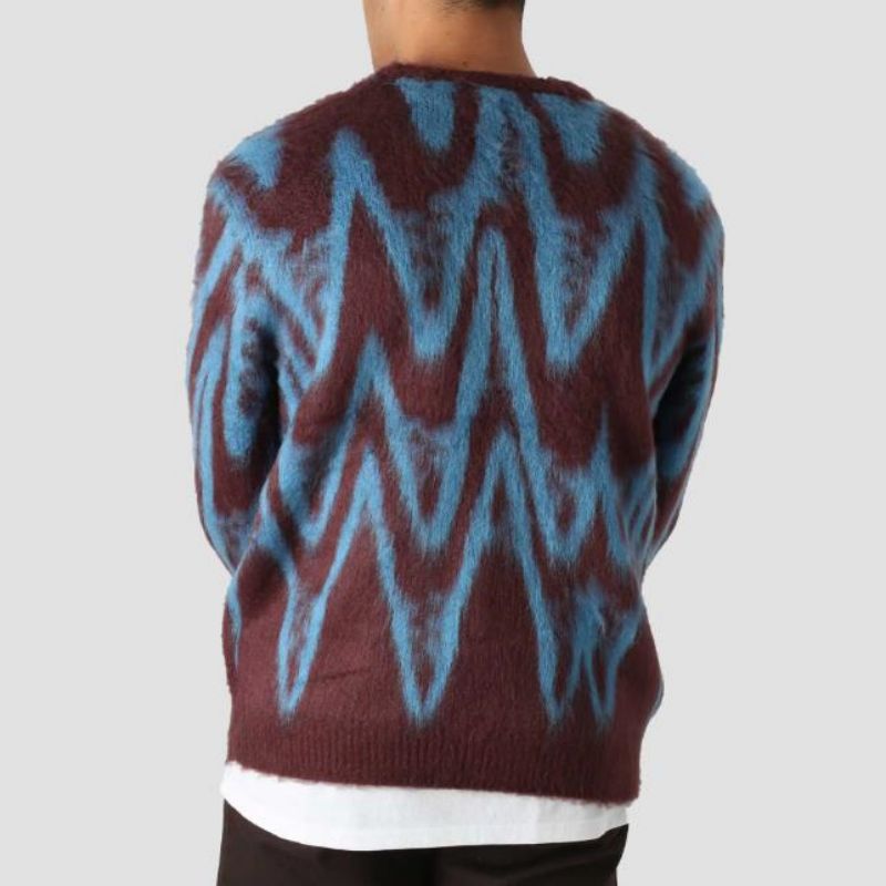 Korkealaatuinen mukautettu kuvionneulottu jacquard Design Men -sivuston villapaita