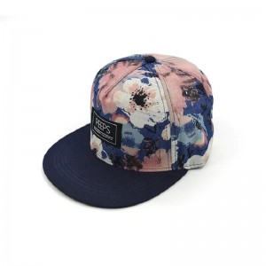 Korkealaatuiset mukautetut Snapback Custom -logo 3D -kirjonta -logillanapsauta takaisin