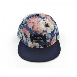 Korkealaatuiset mukautetut Snapback Custom -logo 3D -kirjonta -logillanapsauta takaisin