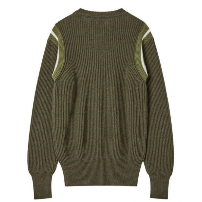 100% puuvilla miesten pullover -miehistön löysätneuleet