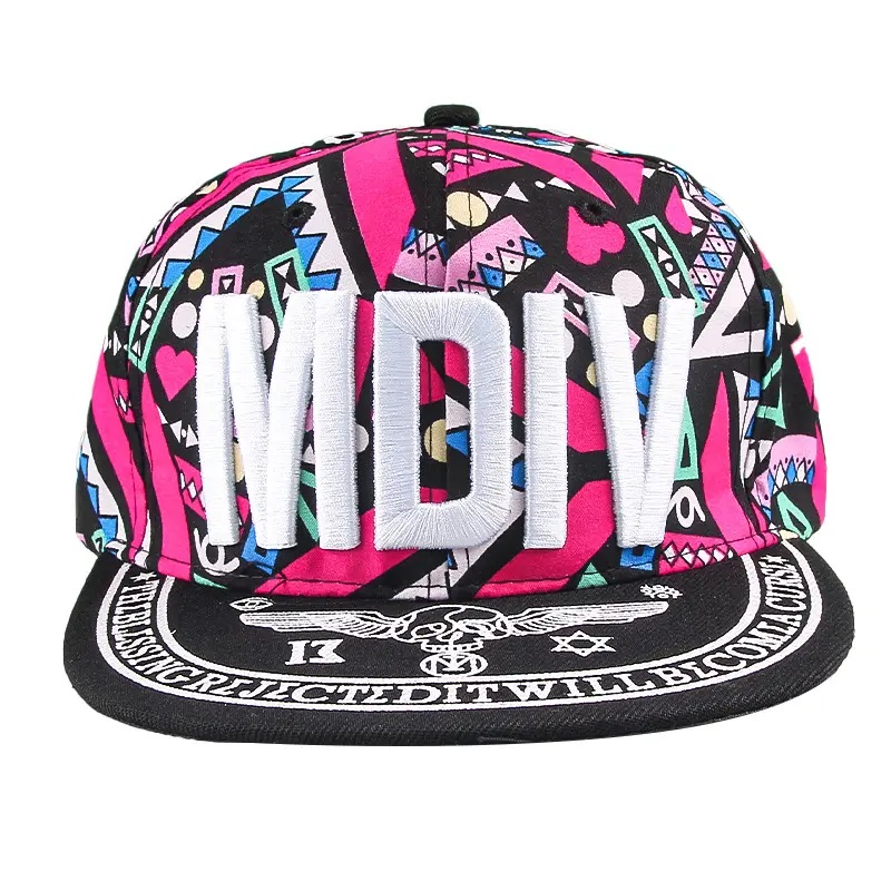 Superbear korkealaatuinen jäsennelty vanhempien ja lapsen hattu 3D-kirjonta litteä hiphop hat Custom logo Snapback Sport Hatut Cap