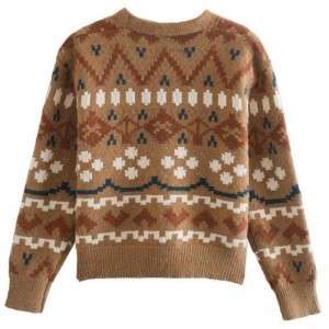 Naiset räätälöity plus kokoneulottu muoti joulunneuletakki