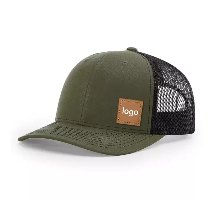 Mukautettu tavallinen tyhjä mesh brodeerattu ahdistunut baseball Cap Dad Trucker Hat