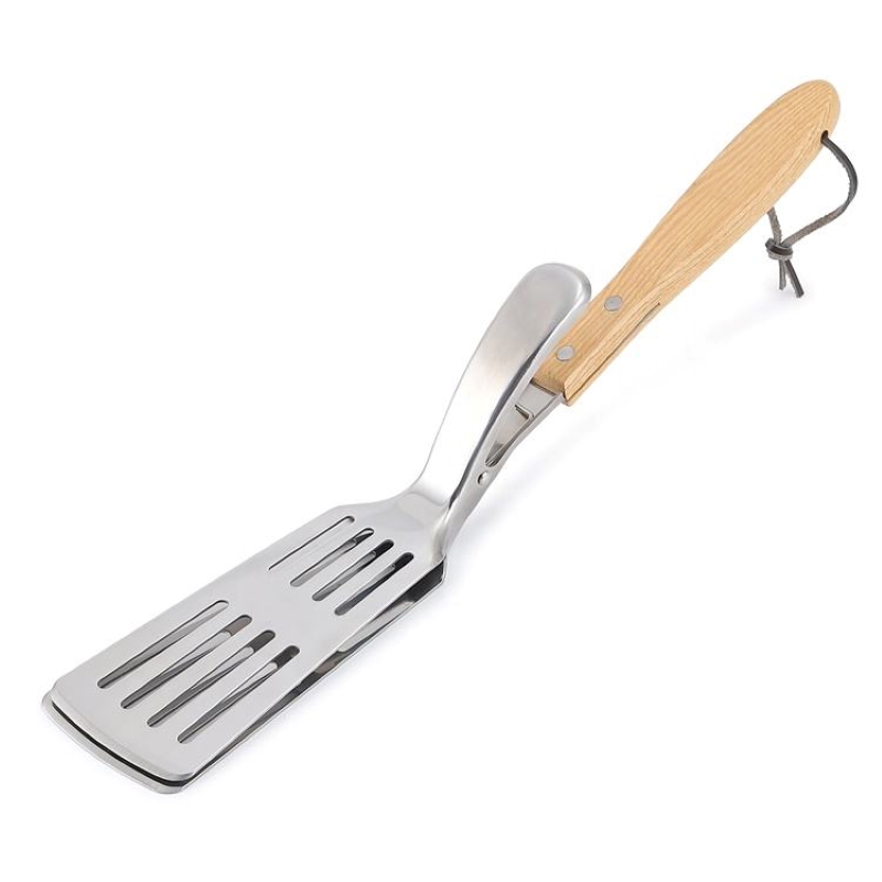 OEM 304 Ruostumaton teräs kertakäyttö 2 in 1 BBQ Grilling Spatula&Pihdit grillaamiseen ulkona, monitarkoituksessa