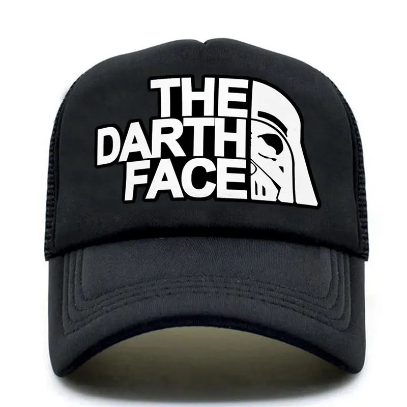 Darth Trucker Cap Star Cap Men Funny Face Hat Baseball Caps Cool Summer Mesh Net Hat miehille