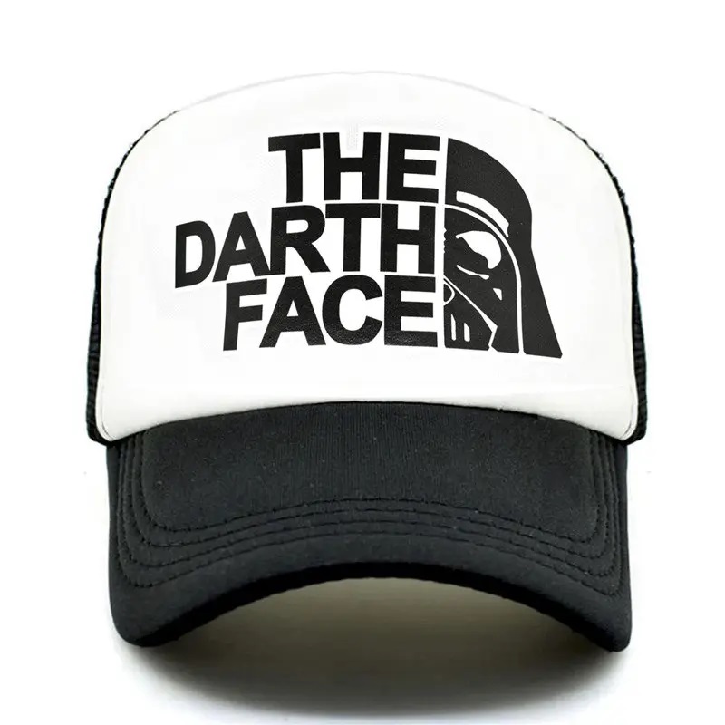 Darth Trucker Cap Star Cap Men Funny Face Hat Baseball Caps Cool Summer Mesh Net Hat miehille