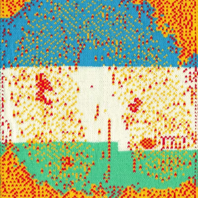 Kuvioidutneuleet/abtrakti taide/loose, kaoottinen ja dynaaminen/eappy -yhdistelmä/color