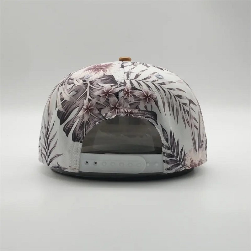 Mukauta tulostettua Snapback -hattuja, digitaalista tulostamista litteän reunan korkin,nahkakortin logo -snapback -hatut