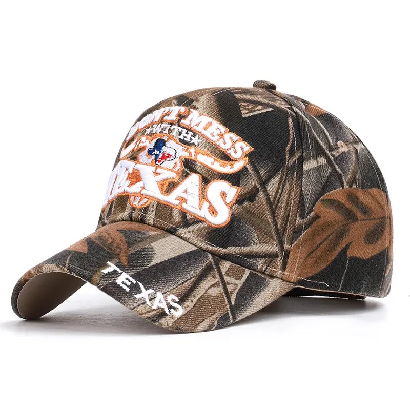 Tukkumyynti miesten Texasin lippu turisti Ranger Safari Camo Tactical Camoufage Snapback Baseball -lippit ulkoilmakalastukseen