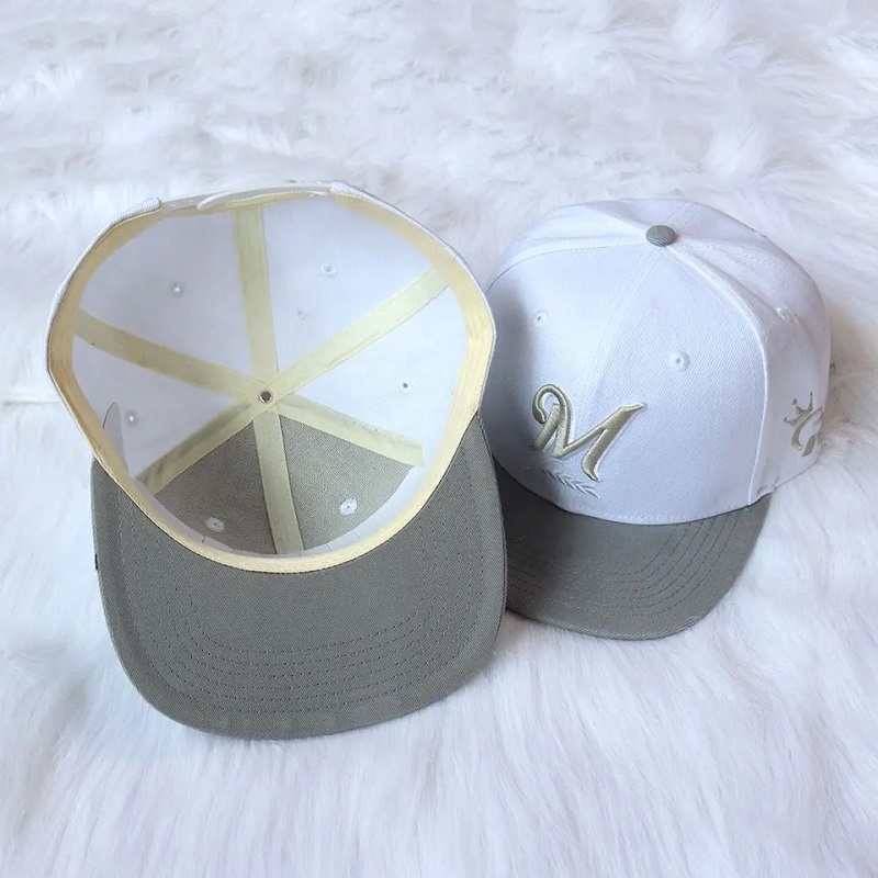 Korkealaatuinen tukkumyynti 6 Paneeli Flatbrim Snapback Baseball Caps Hat Hip-Hop Fashion Design Men \\ Outdoor Headwear Sport Cap