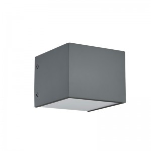 Hospitality -hotellin seinävalaisin maalatulla litteällä harmaalla ja integroidulla LED: llä hotellin tyypillisessä huoneessa