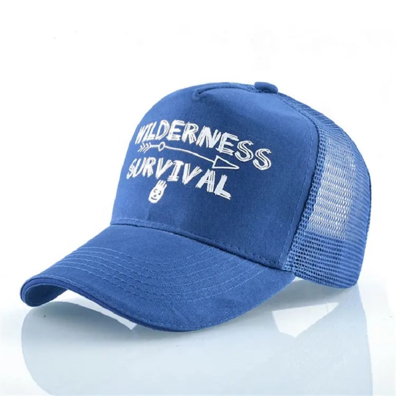 Mukautettu tulostettu keltainen puuvillaa mokkanahkakirjonta rakenteellinen 6 paneelikerroksen korkki Baseball Capp Trucker Hat