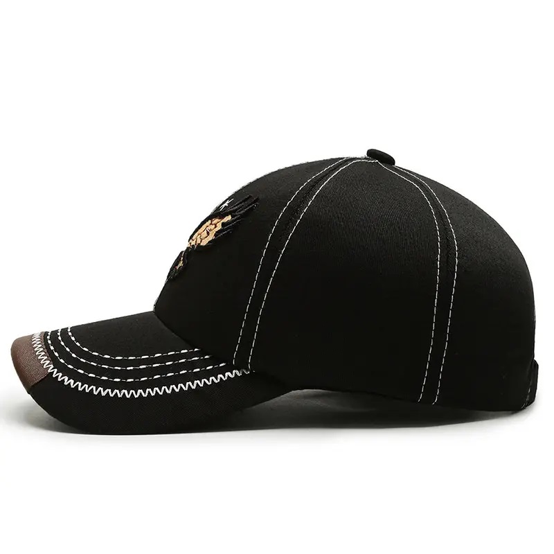 Suosittu brodeerattu urheiluhatut Snapback Baseball Caps Image Puuvillahattunaisille ja miehille