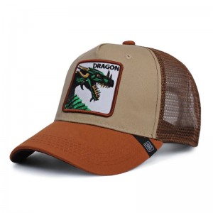Unisex Säädettävä Amazon Hotsale Animal Trucker Hatut 3D -kirjonta räätälöity baseball -lippit