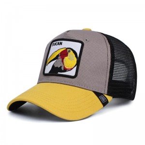 Unisex Säädettävä Amazon Hotsale Animal Trucker Hatut 3D -kirjonta räätälöity baseball -lippit