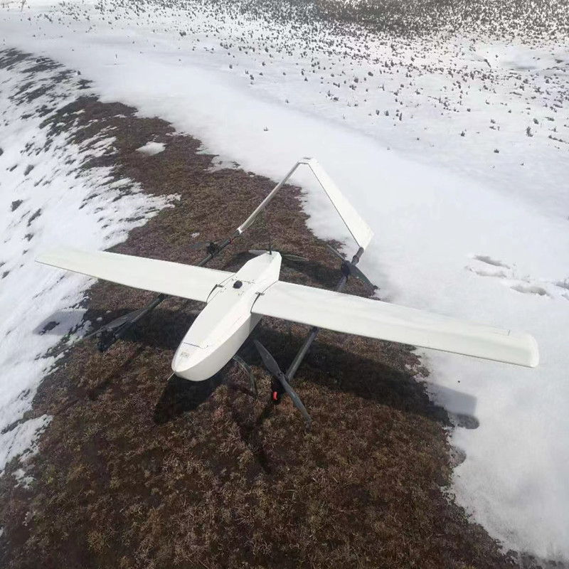 JH-27-risteilyn mittaus ja sähköisen kiinteän siiven VTOL UAV: ​​n kartoittaminen