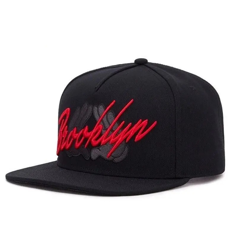 Halvat laadukkaat mukautetut logo -urheilulakkit Säädettävät tavalliset litteät hip hop -hatut 6 paneeli tyhjät Snapback -baseball -lippit
