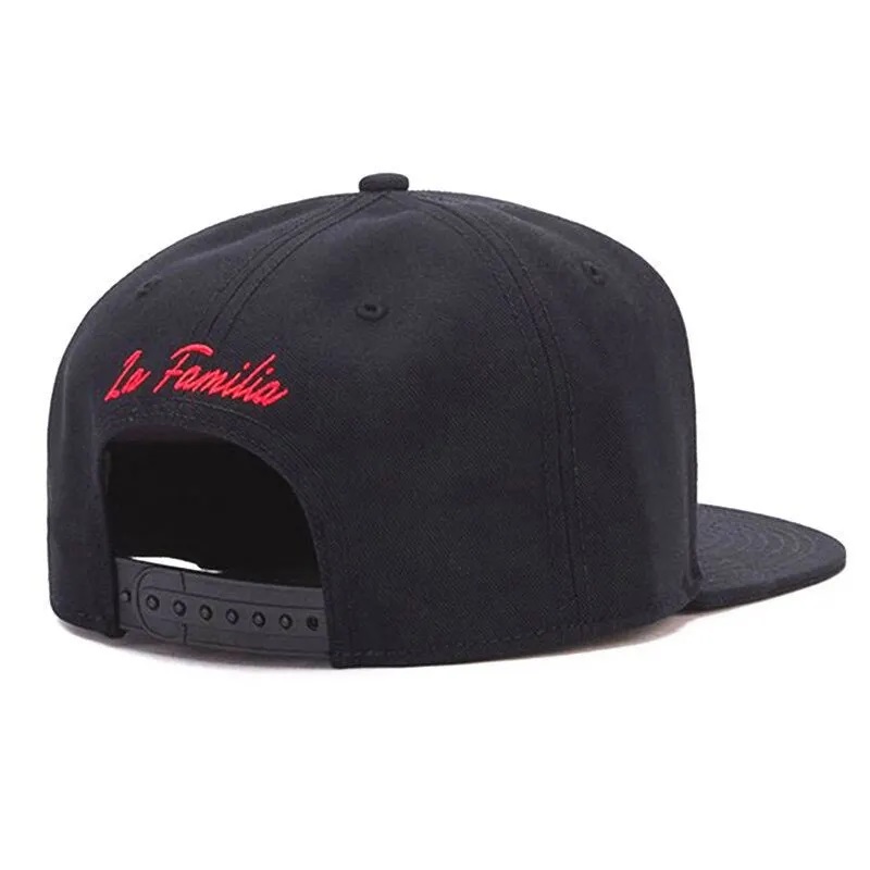 Halvat laadukkaat mukautetut logo -urheilulakkit Säädettävät tavalliset litteät hip hop -hatut 6 paneeli tyhjät Snapback -baseball -lippit