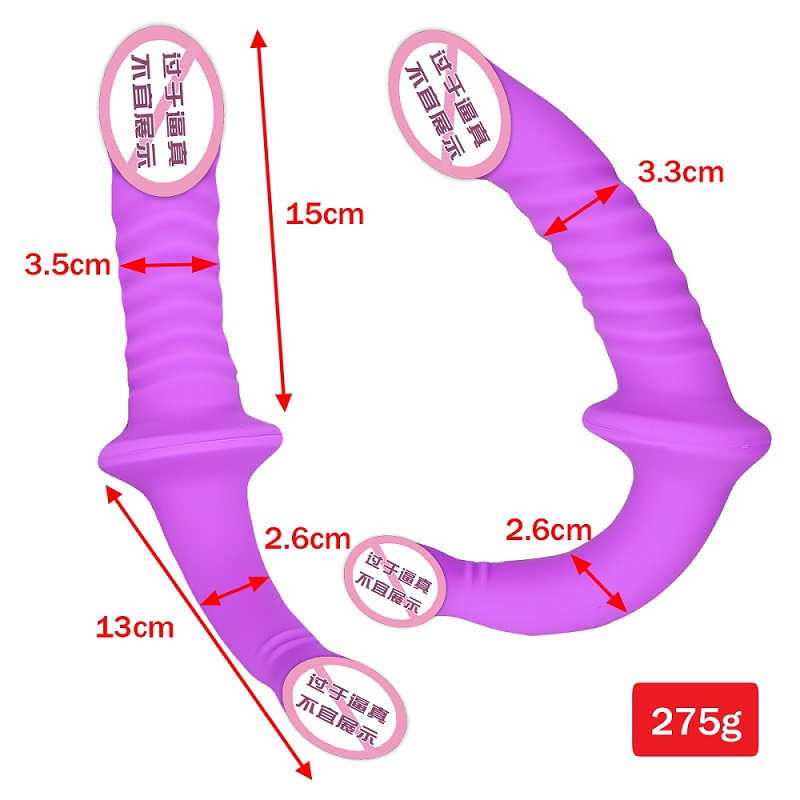 845 kuuma myyminennaisten sukupuolen lelu realistinen dildo kaksoispää penis aikuisille