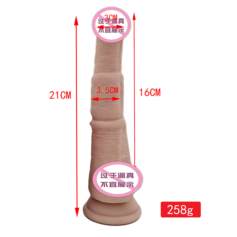 877 Realistinen dildo-silikoni-dildo imukupin G-Spot-stimulaatiolla dildo-anaali sukupuolen lelujanaisille ja pariskunnalle
