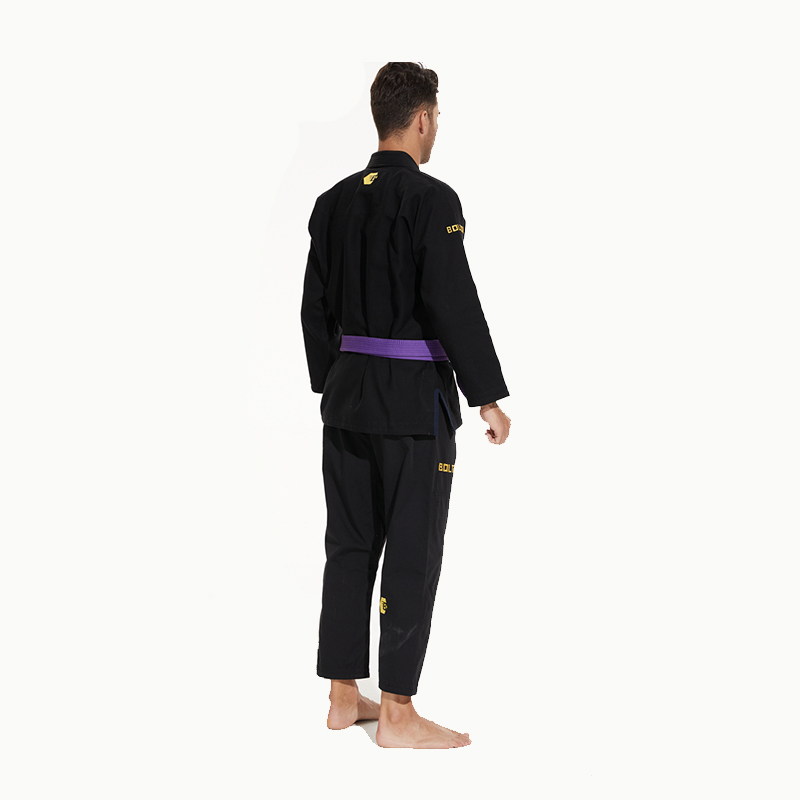 Tehtaan suora tukkumyynti käyttäjäystävällinen musta univormu judo-gi judo gi brasilialainen jiu jitsu gi hengittävällä kankaalla