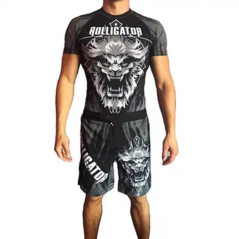 Tukkukauppa illallinen parempi toimittaja räätälöityjen premium -miesten ihottuman vartijoiden bjjnogis, Jiu Jitsu Gi Rash Guard
