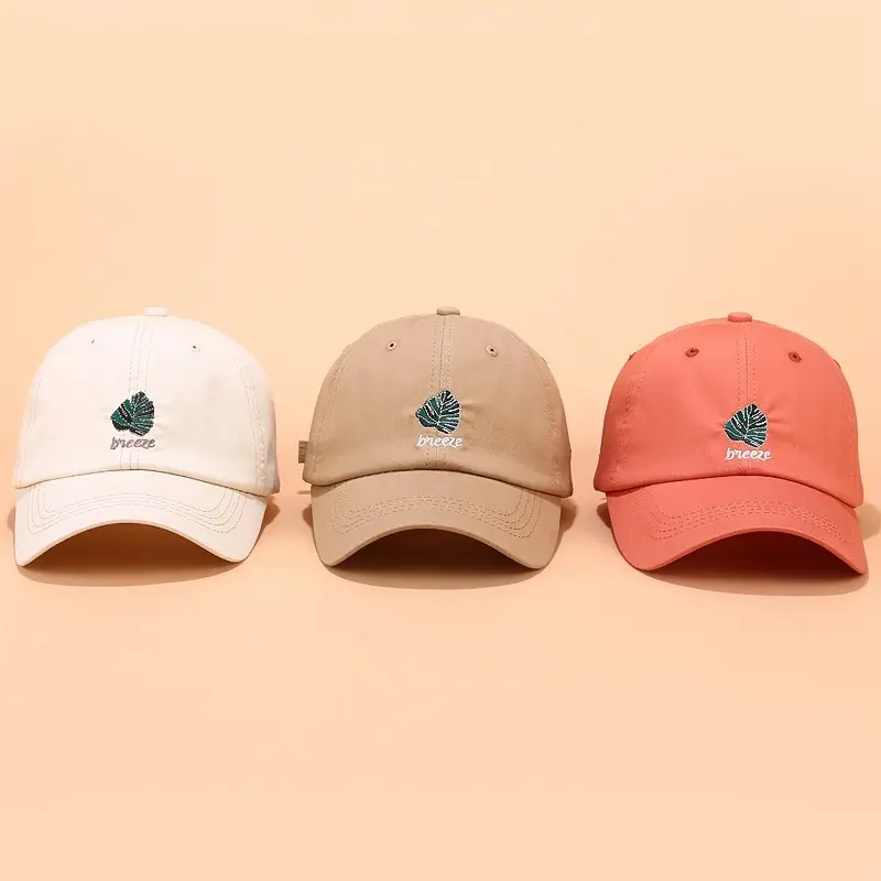 Cotton Custom 6 Panel Dad Hat, Brodeerattu logo jäsentämätön isä hattu räätälöity