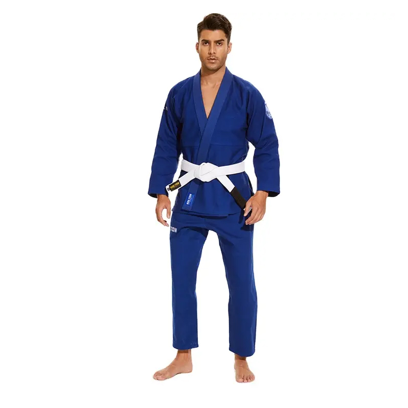 2023 Valmistaja mainostaa korkealaatuista kestävää hengittävää kangasta BJJ Kimono, Pakistan BJJ GI kirkkaansinisellä