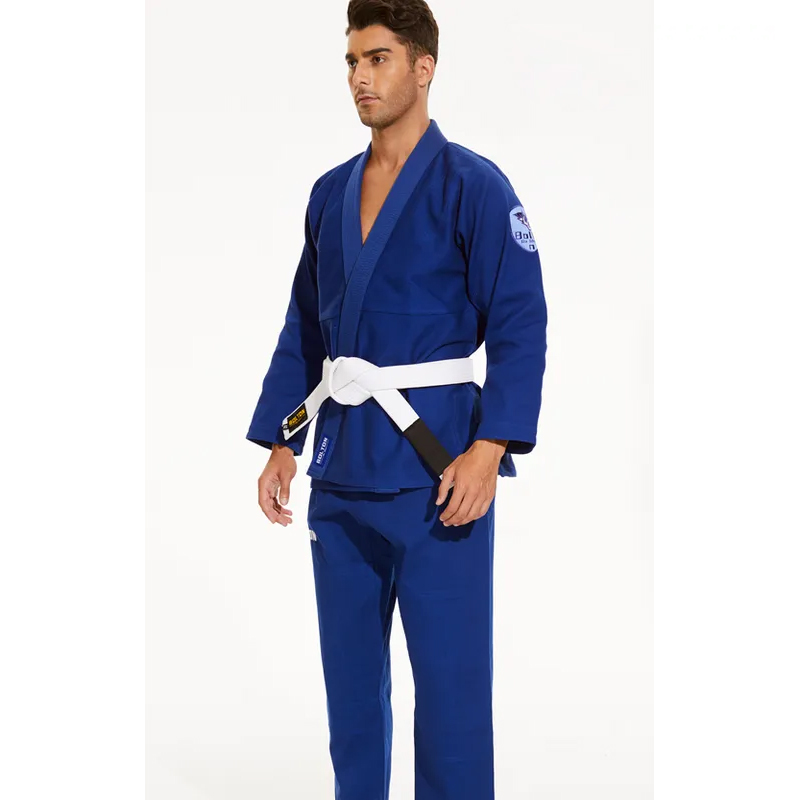 2023 Valmistaja mainostaa korkealaatuista kestävää hengittävää kangasta BJJ Kimono, Pakistan BJJ GI kirkkaansinisellä