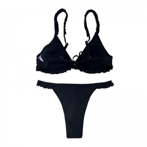 Kahden kappaleen uimapukujen Flounce Strap