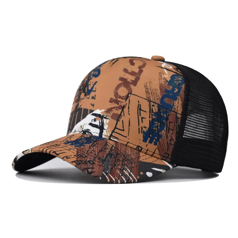 Halpa aurinko visiiri snapback hip hop mesh hatut mukautetun gradientin kuorma -auton korkki