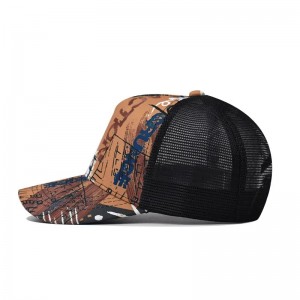 Halpa aurinko visiiri snapback hip hop mesh hatut mukautetun gradientin kuorma -auton korkki