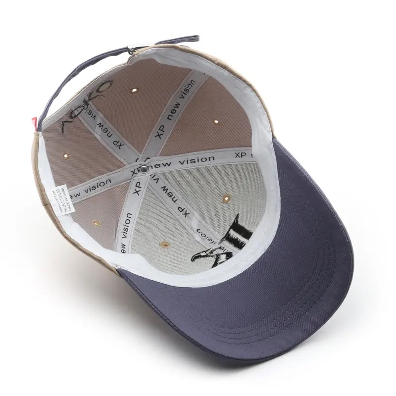 Ylellinen 3D -brodeerattu 6 paneeli isän baseball -hattu kahden äänen baseball -hatut korkki