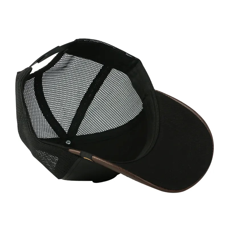 Miesten mesh halpa 5 paneelikuorma -autojen korkki applikoitu brodeerattu laastari Gorras Trucker -hattu