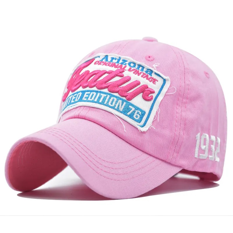 Unisex Säädettävä puuvilla Räätälöity 6 paneeli -asennettu baseball -korkki hatut mukautetulla kirjonta -logolla