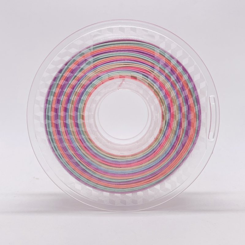 Silk Rainbow Monivärinen PLA -filamentti pastelliväri1,75 mm 3D -tulostin PLA -hehkulanka