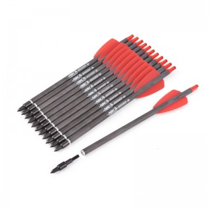 Nika-jousiammunta 113167-02 ID6.2mm 7.5 Tinch Carbon Fiber Crossbow Pultit Muovi Nock Jousiammunta Ammunta Cobra System Adder/r9/rx