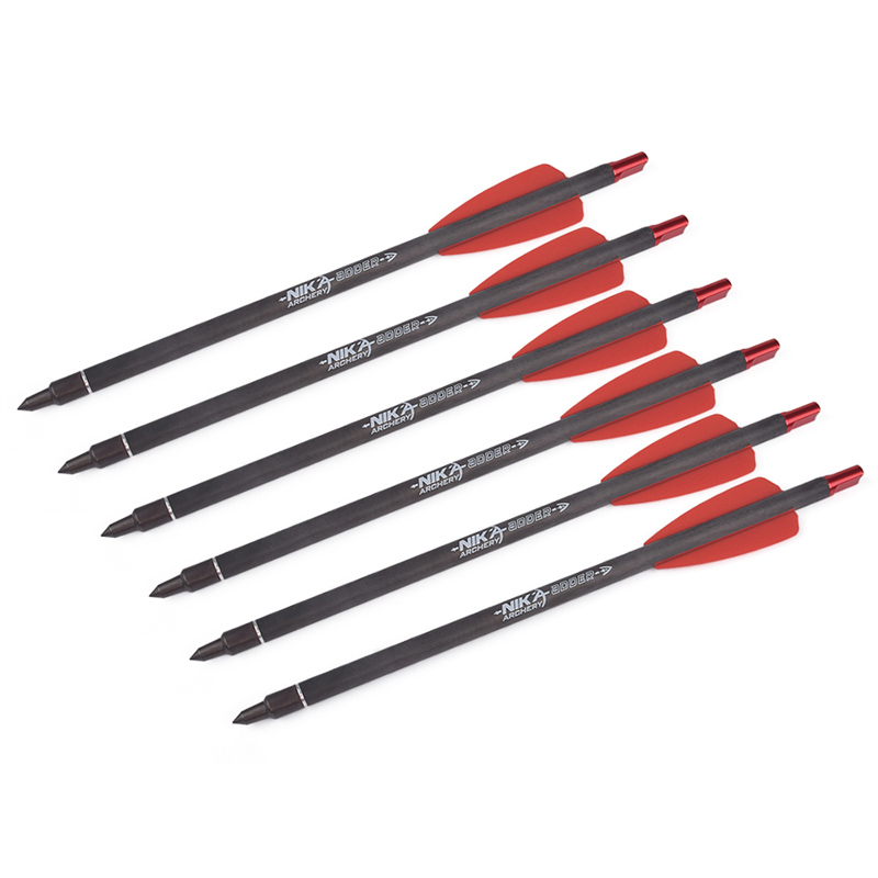 Nika-jousiammunta 113167-02A 7.5INCH ID6.2mm Crossbow Pultit Carbon Fiber Aluminium Nock Cobra System Adder/r9/rx jousiammunta ammunta laitteet