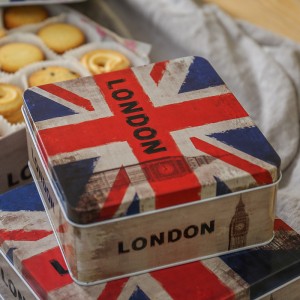 Cookie Boxes Candy Boxes Candy Boxes Neliö tinaa laatikot