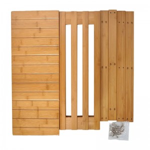 Bambukengät penkki -saappalla verhoiltu kenkätelineen sisäänkäynnin säilytys