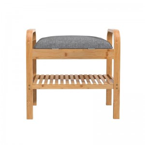 Käytävännäyttöhyllyn järjestäjän säilytyskenkäteline Bambu -kenkäpenkki