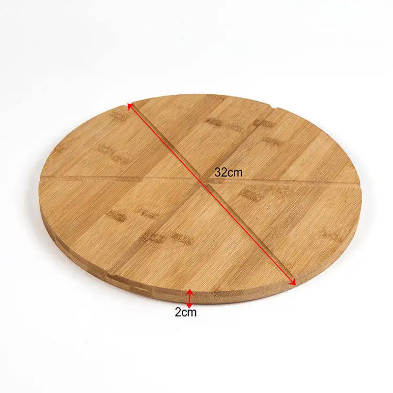 Bambupizza pyöreä leikkuulauta