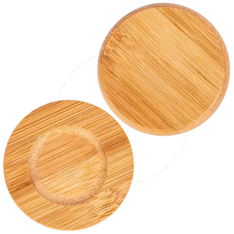 Korkealaatuinen mukautettu logo Bamboo Caster Set
