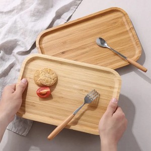 2 -osainen Service Palet tukkumyynti Räätälöity bambu -aamiaisalusta (1)